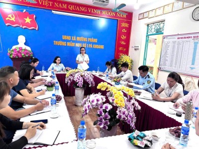 TRƯỜNG MẦM NON SỐ 1 PÁ KHOANG ĐÓN ĐOÀN KIỂM TRA LIÊN NGÀNH VỀ CÔNG TÁC ĐẢM BẢO AN TOÀN THỰC PHẨM TỈNH ĐIỆN BIÊN